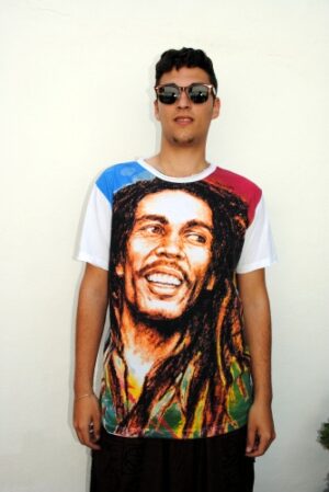 Camiseta Bob Marley manga corta
