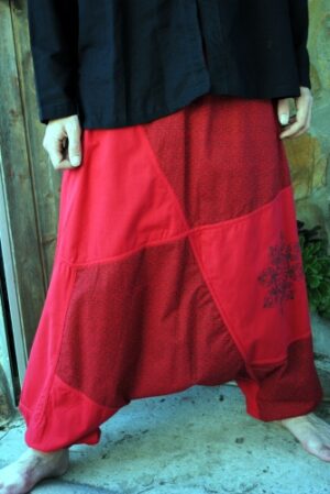 Pantalón saharawi estampado liso