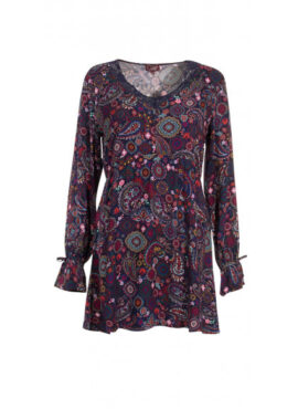 Blusa viscosa estampado jaipur